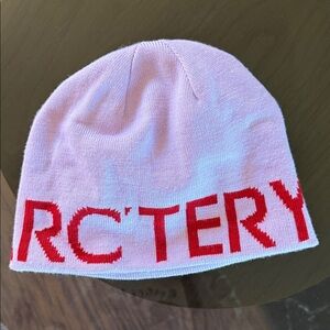 Arc'teryx Pink-Lilac and Red Toque Beanie